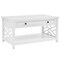 Alaterre Furniture Coventry 36" Coffee Table with Drawer and Two End Tables with Tray Shelf ANCT02213WH - alternate 4